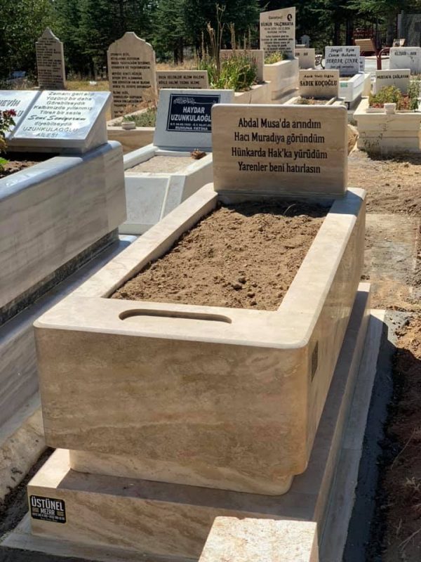 Çubuk Dağkalfat Köyü Traverten Blok Mezar Çalışmamız